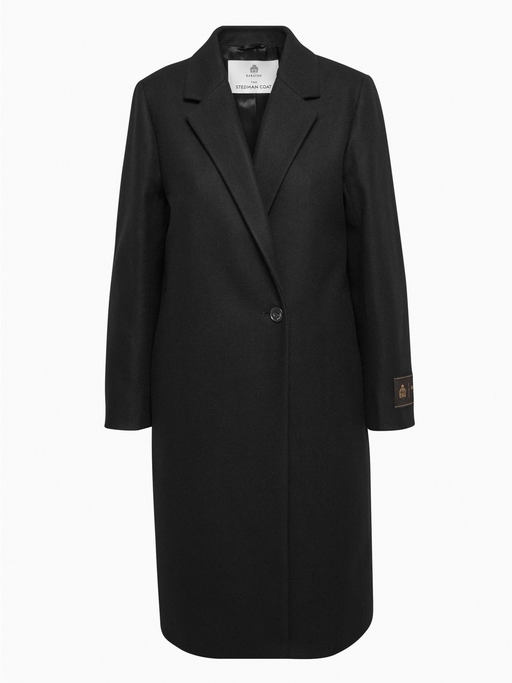 Aritzia Babaton Stedman Black Virgin Wool Coat